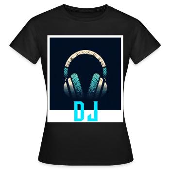 Disc jockey - Women's T-Shirt - black - Front - AI Model Female 172 dark (172cm)