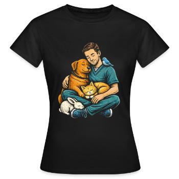 Vétérinaire Vétérinaire - T-shirt Femme - noir - Devant - AI Model Female 172 dark (172cm)