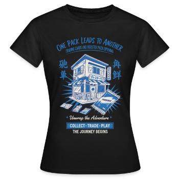 Un paquet mène à un autre Collecter un échange - T-shirt Femme - noir - Devant - AI Model Female 172 dark (172cm)