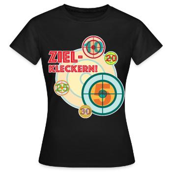 Déversement de cible - parce que quelque chose tourne toujours mal - T-shirt Femme - noir - Devant - AI Model Female 172 dark (172cm)