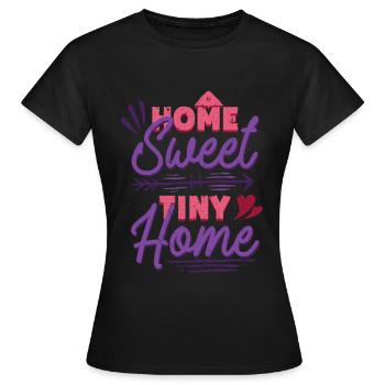 Tiny House Home Sweet Tiny Home - Women's T-Shirt - black - Front - AI Model Female 172 dark (172cm)