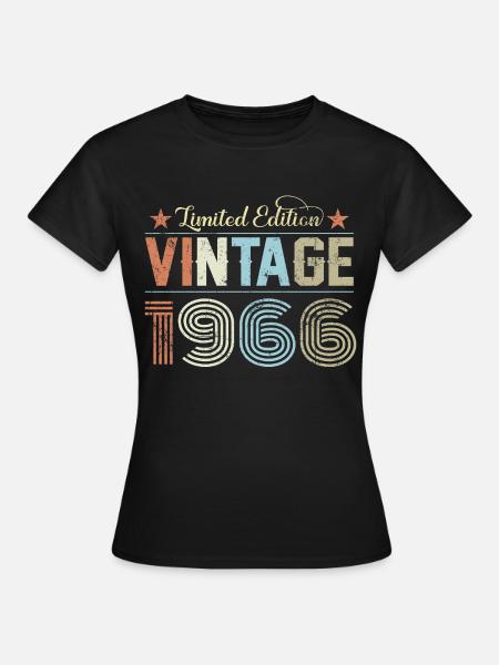 Vintage 1966 - Frauen T-Shirt - Schwarz