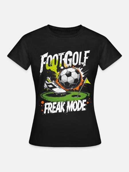 Footgolf Fußballgolf - Frauen T-Shirt - Schwarz