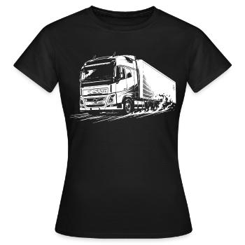 Titan de l’autoroute - T-shirt Femme - noir - Devant - AI Model Female 172 dark (172cm)