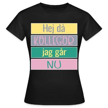 Goodbye colleagues - Goodbye - Women's T-Shirt - black - Front - AI Model Female 172 dark (172cm)