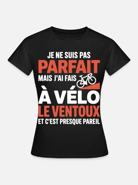 I did the Ventoux by bike bike bike gift cyclist - Women's T-Shirt - black