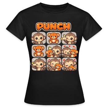 Affe Süßer Baby Faustschlag Geschenk - Frauen T-Shirt - Schwarz - Vorne - AI Model Female 172 dark (172cm)