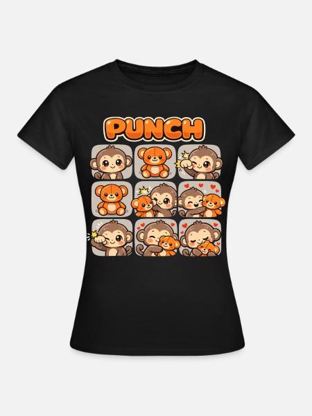 Affe Süßer Baby Faustschlag Geschenk - Frauen T-Shirt - Schwarz
