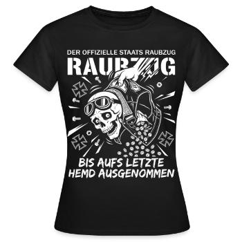 Der Offizielle Staats Raubzug - Frauen T-Shirt - Schwarz - Vorne - AI Model Female 172 dark (172cm)