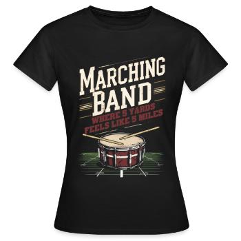 Marching band brass band - Women's T-Shirt - black - Front - AI Model Female 172 dark (172cm)
