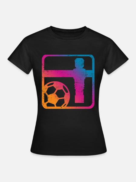 Tischfußball - Frauen T-Shirt - Schwarz