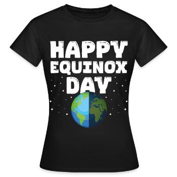 Happy Equinox Day Easter Ostara Pagan Easter - Women's T-Shirt - black - Front - AI Model Female 172 dark (172cm)