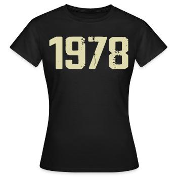 Jubilé 1978 - T-shirt Femme - noir - Devant - AI Model Female 172 dark (172cm)