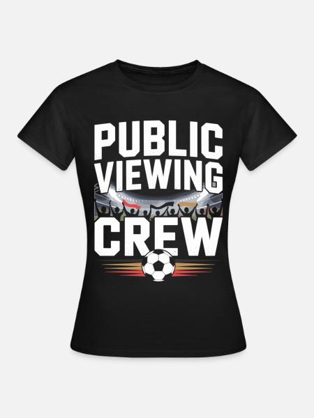 Public Viewing Crew Fußball Fan - Frauen T-Shirt - Schwarz