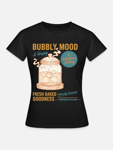 Sauerteigbrot Backbäcker Sauerteigstarter - Frauen T-Shirt - Schwarz