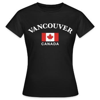Vancouver, Kanada - Frauen T-Shirt - Schwarz - Vorne - AI Model Female 172 dark (172cm)