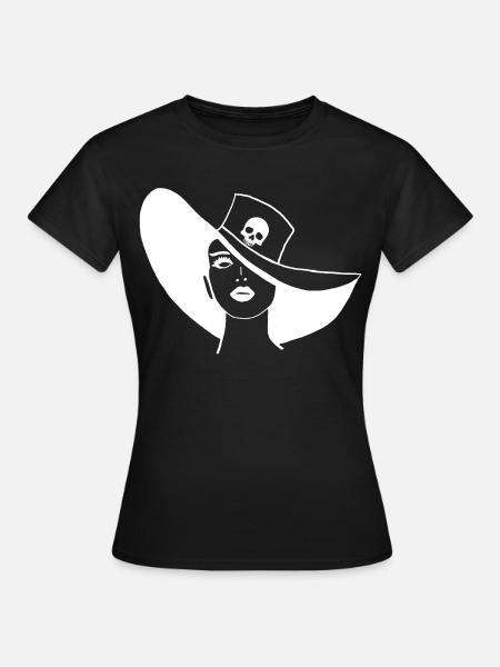 Der Geist mit dem Hut - Frauen T-Shirt - Schwarz