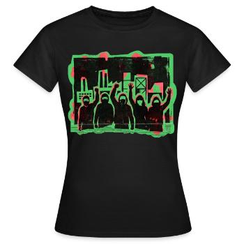Demo Gleichberechtigung Toleranz - Frauen T-Shirt - Schwarz - Vorne - AI Model Female 172 dark (172cm)