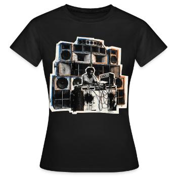 Origines du Dub Reggae Soundsystem - T-shirt Femme - noir - Devant - AI Model Female 172 dark (172cm)