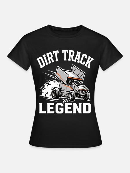 Dirt Track Legend Sprintcar Motiv - Frauen T-Shirt - Schwarz