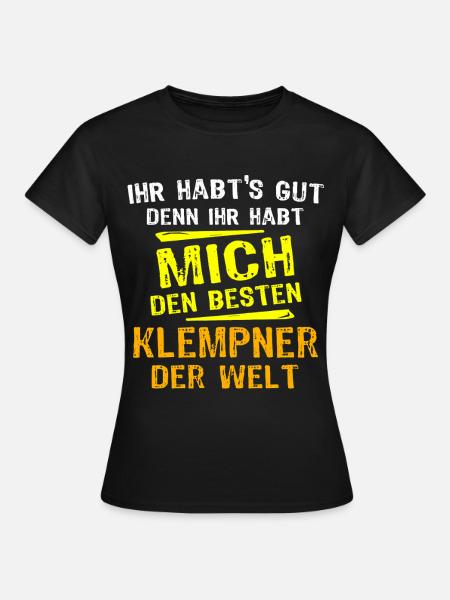 Klempner Geschenk - Frauen T-Shirt - Schwarz