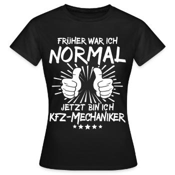 Car mechanic - Women's T-Shirt - black - Front - AI Model Female 172 dark (172cm)