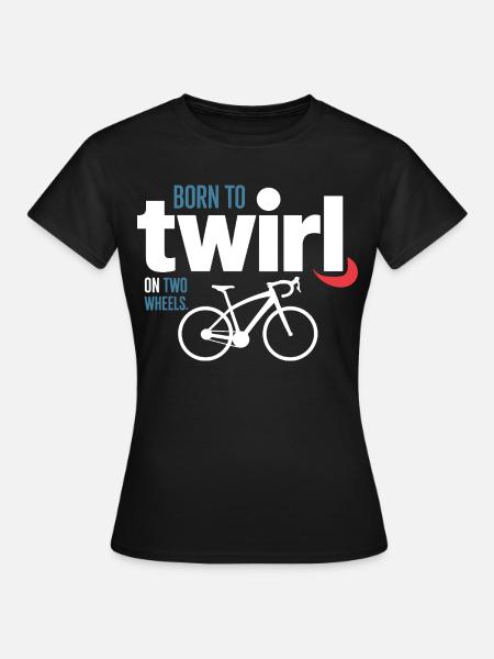 Professionelle Fahrradakrobatik Elite Drehung - Frauen T-Shirt - Schwarz