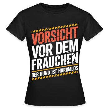 Méfiez-vous du T-shirt de la Maîtresse - T-shirt Femme - noir - Devant - AI Model Female 172 dark (172cm)