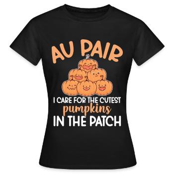 Nounou Au Pair Travailleuse Baby-Sitter Appréciation Au - T-shirt Femme - noir - Devant - AI Model Female 172 dark (172cm)