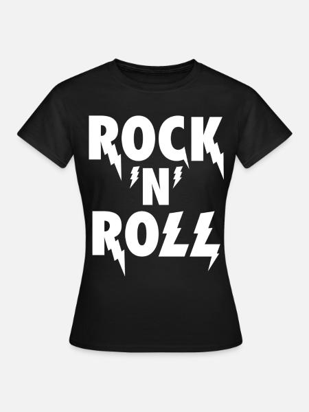 Rock'N'Roll Blitz-Emblem - Frauen T-Shirt - Schwarz