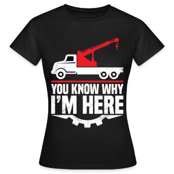 Agent für die Rückgewinnung von Fahrzeugen Asset Recovery Repoman - Frauen T-Shirt - Schwarz - Vorne - AI Model Female 172 dark (172cm)