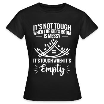 Les parents du nid vide partent pour l’université vide - T-shirt Femme - noir - Devant - AI Model Female 172 dark (172cm)