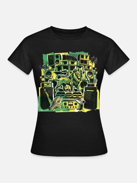 Roots Dub Reggae Soundsystem - Frauen T-Shirt - Schwarz