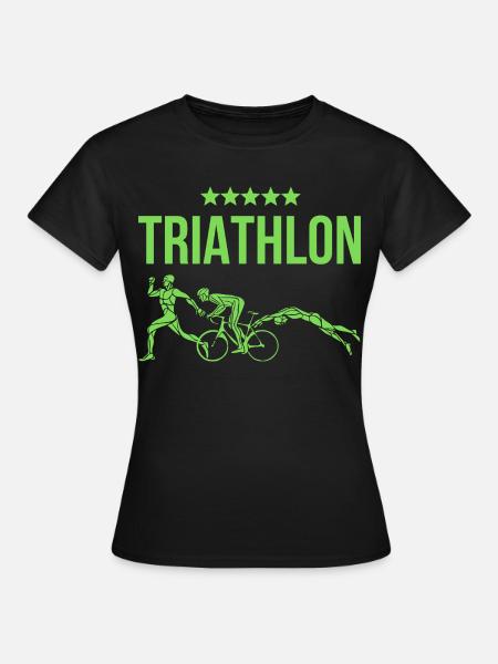 Triathlon - Frauen T-Shirt - Schwarz