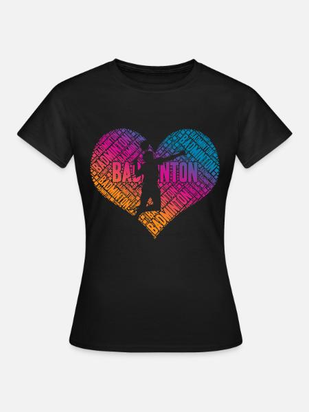 Badminton - Frauen T-Shirt - Schwarz