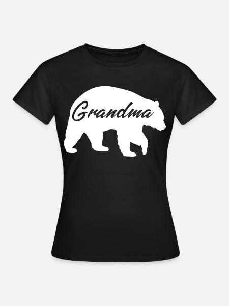 Grandma Bear süßes Geschenkhemd - Frauen T-Shirt - Schwarz