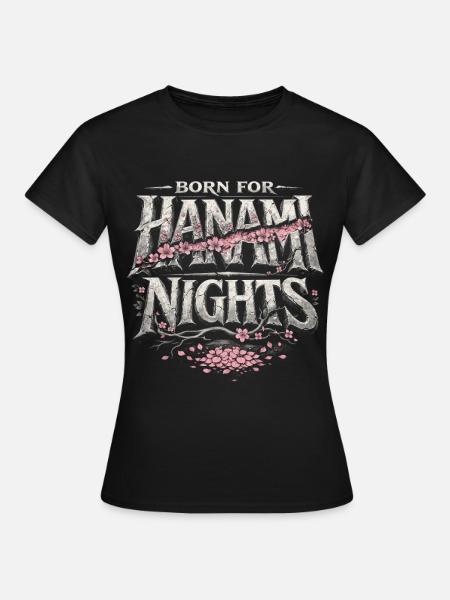 Kirschblüten Sakura Kirschblüte - Frauen T-Shirt - Schwarz