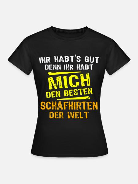 Schafhirte Geschenk - Frauen T-Shirt - Schwarz