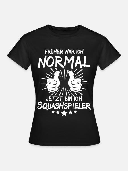 Squashspieler - Frauen T-Shirt - Schwarz