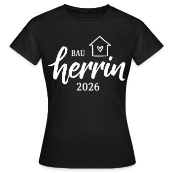 Builder 2026 House Construction - Women's T-Shirt - black - Front - AI Model Female 172 dark (172cm)