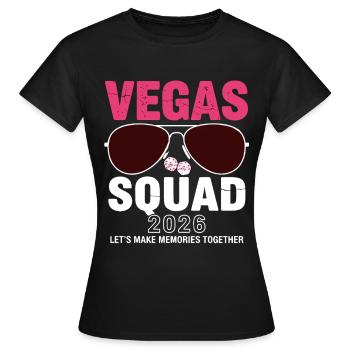 Vacances de fête de l’Équipe de Vegas 2026 - T-shirt Femme - noir - Devant - AI Model Female 172 dark (172cm)