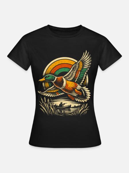 Entenjagd - Frauen T-Shirt - Schwarz