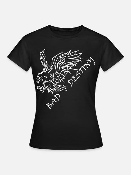 Bad Destiny in white - Women's T-Shirt - black