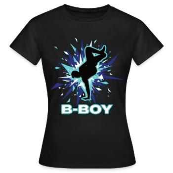 Breakdance B-Boy Street Dance Hip Hop - Women's T-Shirt - black - Front - AI Model Female 172 dark (172cm)