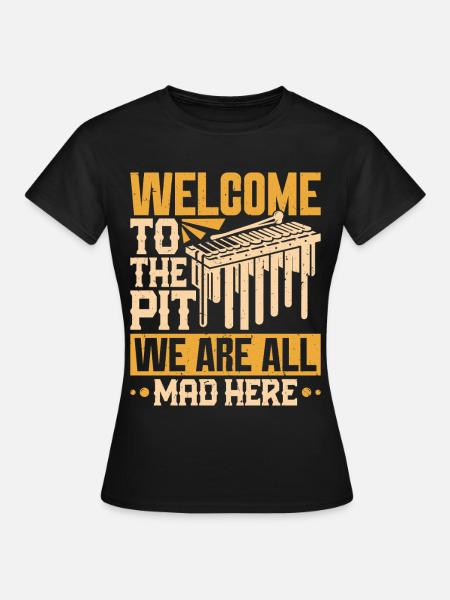 Marimba Orchester Schlagzeuggrube - Frauen T-Shirt - Schwarz