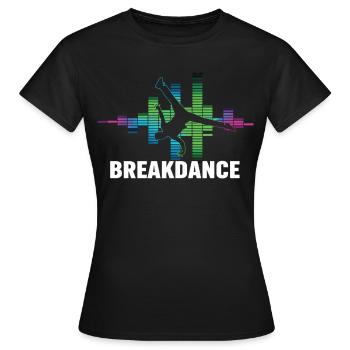 Breakdance Streetstyle Hip Hop DJ Dance - T-shirt Femme - noir - Devant - AI Model Female 172 dark (172cm)