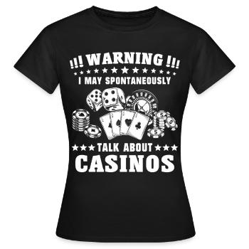 Casino - Women's T-Shirt - black - Front - AI Model Female 172 dark (172cm)