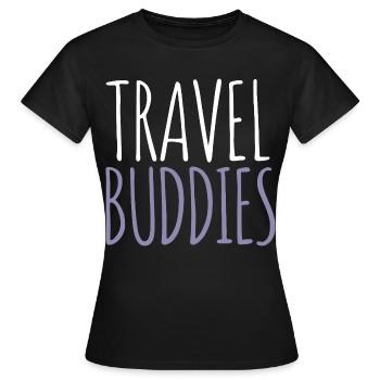 Compagnon de voyage - T-shirt Femme - noir - Devant - AI Model Female 172 dark (172cm)
