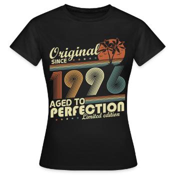 Originales Retro-Geburtstag-Geschenk von 1996 - Frauen T-Shirt - Schwarz - Vorne - AI Model Female 172 dark (172cm)