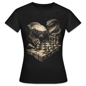 Billard à 8-Balls, billard et bière, c’est pour ça que je suis là - T-shirt Femme - noir - Devant - AI Model Female 172 dark (172cm)